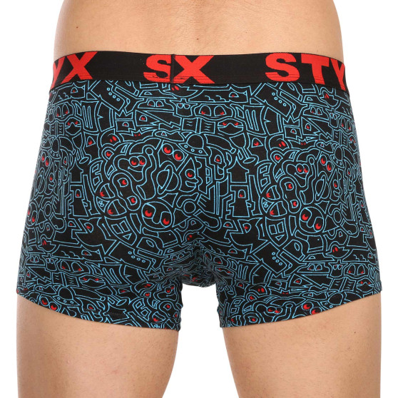 6PACK Vyriški boksininko šortai Styx art sports rubber multicolour (6G12697124/2)