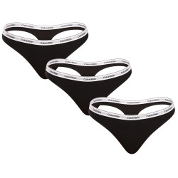 3PACK Moteriški stringai Calvin Klein black (QD5209E-UB1)