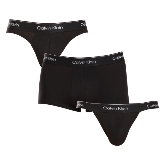 3PACK vyriški apatiniai Calvin Klein mix black (NB3877A-UB1)