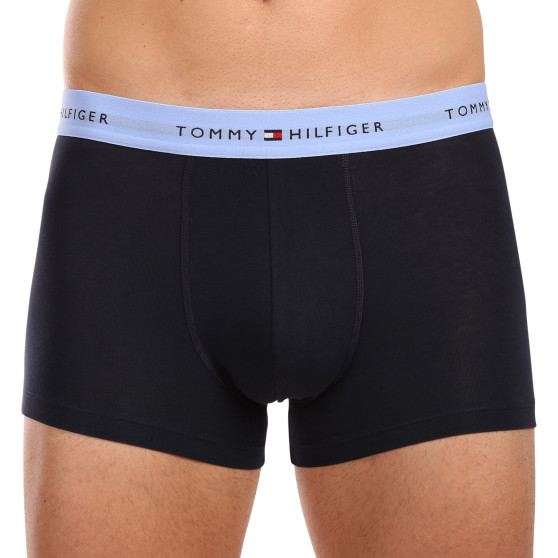 3PACK Vyriški boksininko šortai Tommy Hilfiger tamsiai mėlyni (UM0UM02763 0VI)