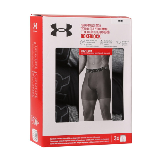 3PACK Vyriški boksininko šortai Under Armour daugiaspalviai (1383878 035)