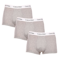 3PACK Vyriški boksininkų šortai Calvin Klein pilka (U2664G-KS0)