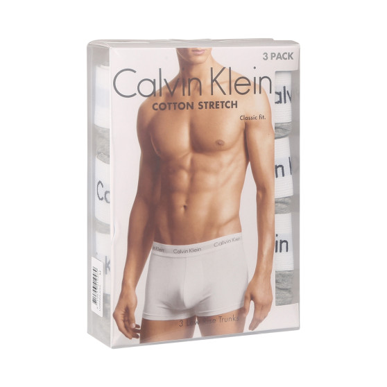 3PACK Vyriški boksininkų šortai Calvin Klein pilka (U2664G-KS0)