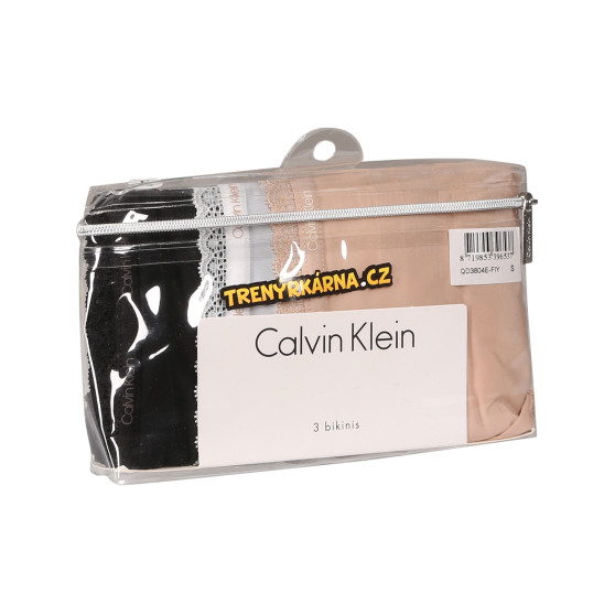 3PACK Moteriškos kelnaitės Calvin Klein multicolour (QD3804E-FIY)