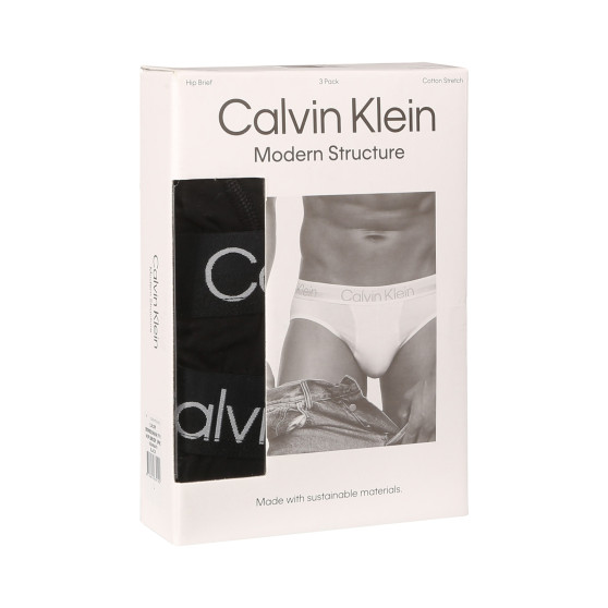 3PACK Vyriškos kelnaitės Calvin Klein juodos (NB2969A-7VI)