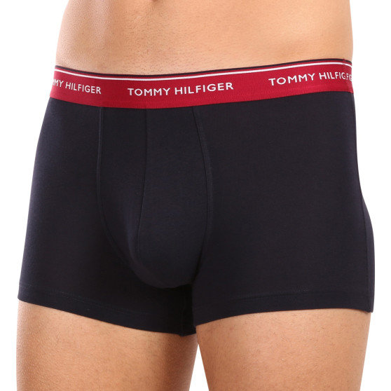 3PACK Vyriški boksininko šortai Tommy Hilfiger tamsiai mėlyni (UM0UM01642 0R6)