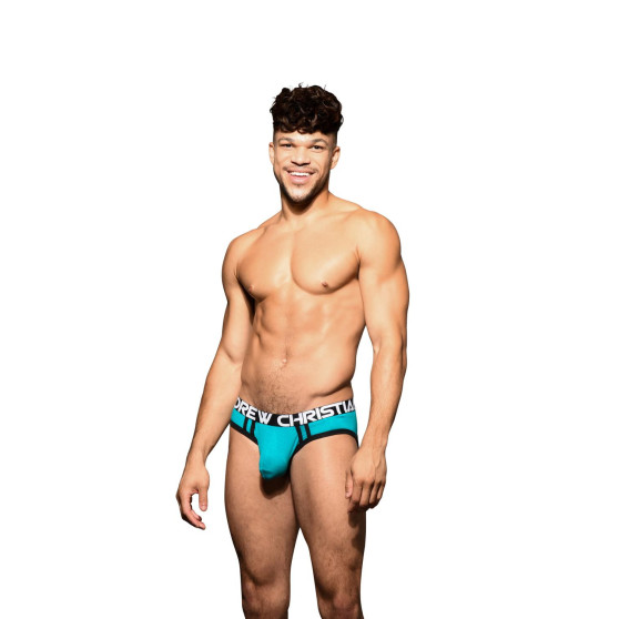 Andrew Christian Vyriškos sportinės kelnės mėlynos spalvos SHOW-IT (93091-TEAL)