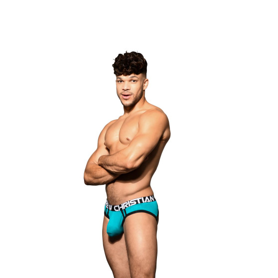 Andrew Christian Vyriškos sportinės kelnės mėlynos spalvos SHOW-IT (93091-TEAL)