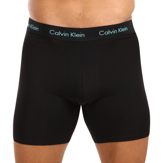 3PACK Vyriški boksininko šortai Calvin Klein juodi (NB1770A-MXT)