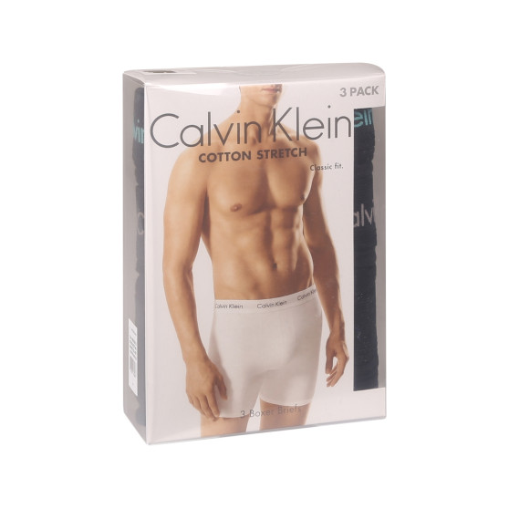 3PACK Vyriški boksininko šortai Calvin Klein juodi (NB1770A-MXT)