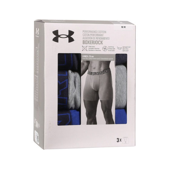 3PACK Vyriški boksininko šortai Under Armour daugiaspalviai (1383889 410)