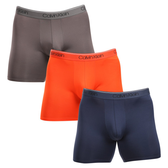 3PACK Vyriški boksininko šortai Calvin Klein daugiaspalviai (NB2570A-MGY)