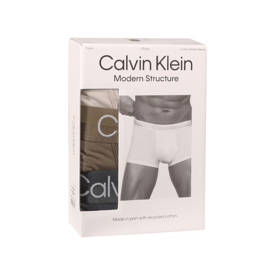 3PACK Vyriški boksininko šortai Calvin Klein daugiaspalviai (NB2970A-N2N)