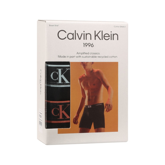 3PACK Vyriški boksininko šortai Calvin Klein juodi (NB3529A-MTF)