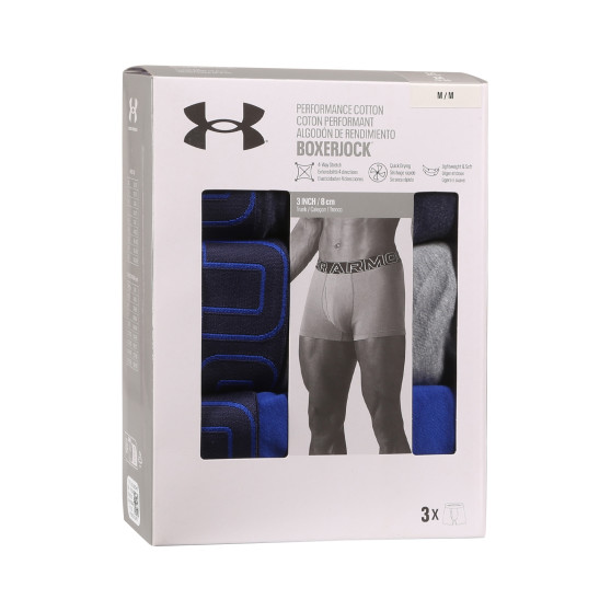 3PACK Vyriški boksininko šortai Under Armour daugiaspalviai (1383891 410)