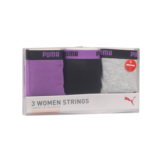 3PACK Moteriški stringai Puma multicolour (503008001 004)