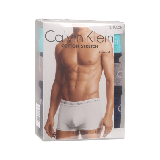 3PACK Vyriški boksininko šortai Calvin Klein juodi (U2664G-MXW)