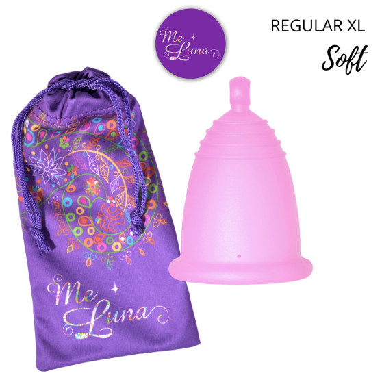 Menstruacinė taurelė Me Luna Soft XL su rutuliuku rožinės spalvos (MELU004)