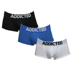 3PACK Vyriški boksininko šortai Addicted multicolour (AD421P-3COL)