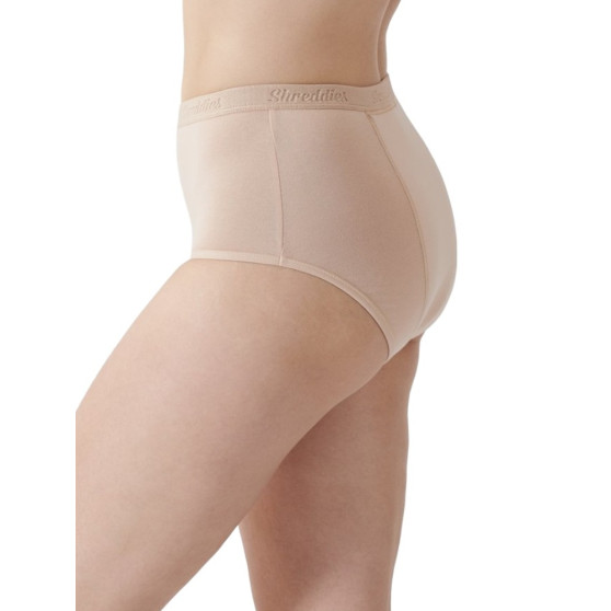 Shreddies Moteriškos funkcinės kelnaitės nuo vidurių pūtimo Hi-Waist Beige (SHRED102B)