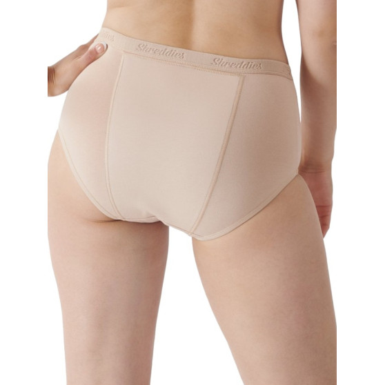 Shreddies Moteriškos funkcinės kelnaitės nuo vidurių pūtimo Hi-Waist Beige (SHRED102B)