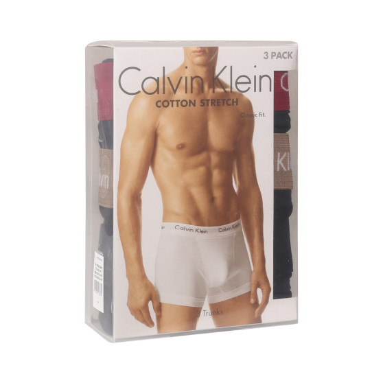 3PACK Vyriški boksininko šortai Calvin Klein juodi (U2662G-NOP)