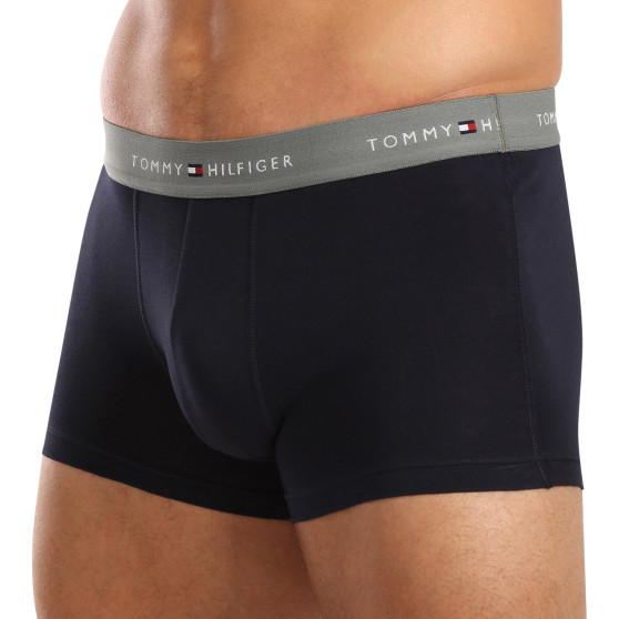 3PACK Vyriški boksininko šortai Tommy Hilfiger tamsiai mėlyni (UM0UM02763 0T9)