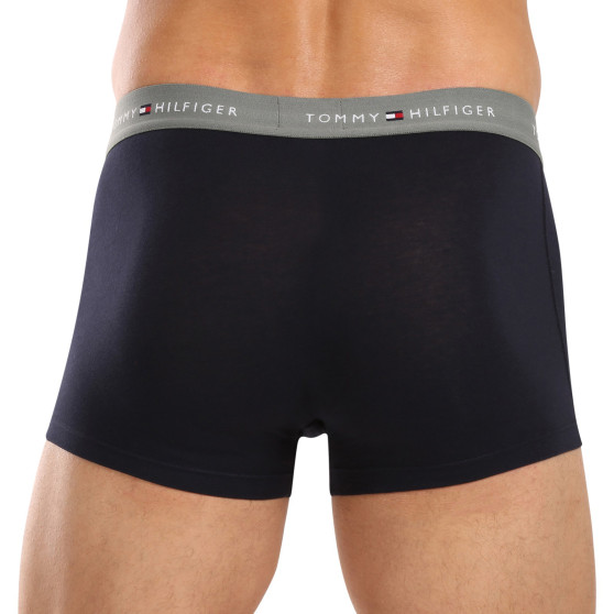 3PACK Vyriški boksininko šortai Tommy Hilfiger tamsiai mėlyni (UM0UM02763 0T9)