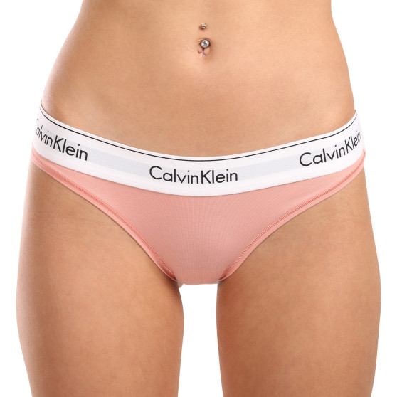 Moteriškos kelnaitės Calvin Klein rožinės spalvos (F3787E-LWG)