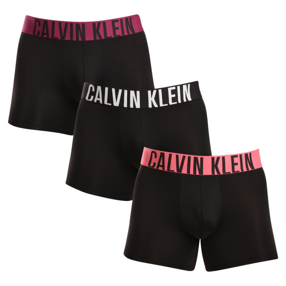 3PACK Vyriški boksininko šortai Calvin Klein juodi (NB3612A-MDL)