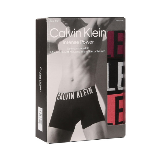 3PACK Vyriški boksininko šortai Calvin Klein juodi (NB3612A-MDL)