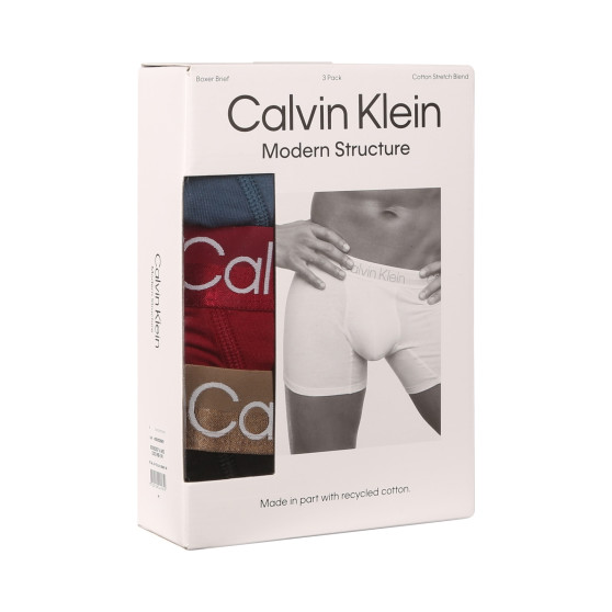 3PACK Vyriški boksininko šortai Calvin Klein daugiaspalviai (NB2971A-MCI)