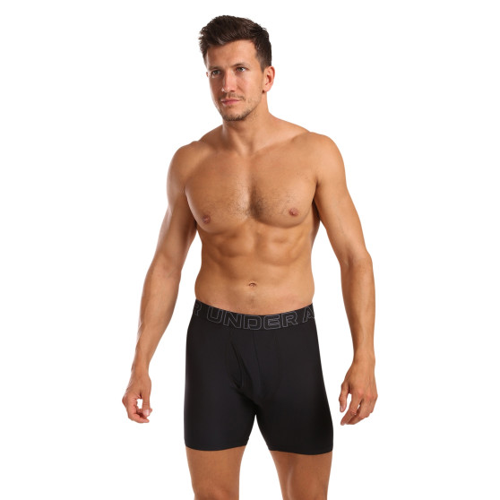 3PACK Vyriški boksininko šortai Under Armour juodi (1383884 001)