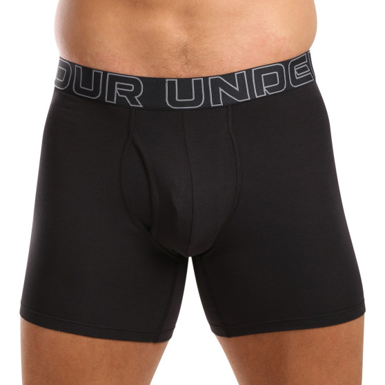 3PACK Vyriški boksininko šortai Under Armour juodi (1383889 001)