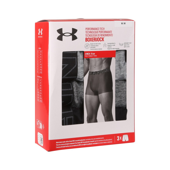 3PACK Vyriški boksininko šortai Under Armour daugiaspalviai (1383882 035)