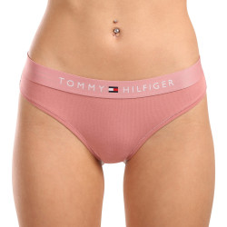 Moteriški stringai Tommy Hilfiger oversized pink (UW0UW04146 TJ5)