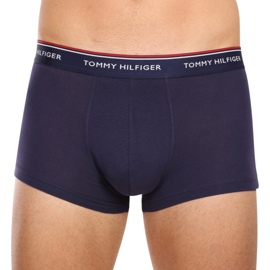 3PACK Tommy Hilfiger vyriški boksininkų šortai oversized tamsiai mėlyni (1U87905252 05G)