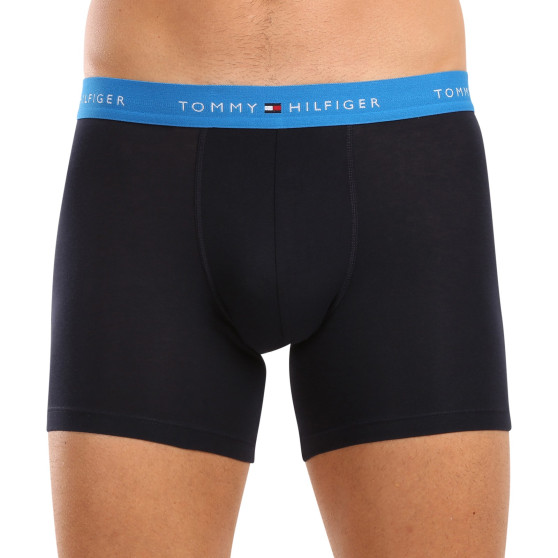 3PACK Vyriški boksininko šortai Tommy Hilfiger tamsiai mėlyni (UM0UM02765 0VZ)