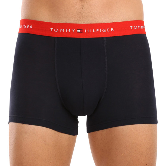 3PACK Vyriški boksininko šortai Tommy Hilfiger tamsiai mėlyni (UM0UM02763 0S0)