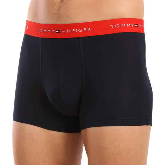 3PACK Vyriški boksininko šortai Tommy Hilfiger tamsiai mėlyni (UM0UM02763 0S0)