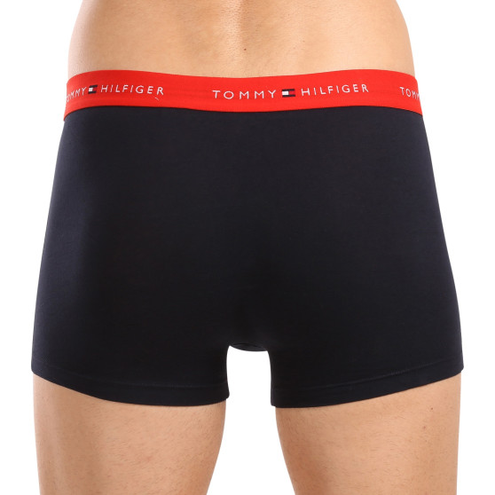 3PACK Vyriški boksininko šortai Tommy Hilfiger tamsiai mėlyni (UM0UM02763 0S0)