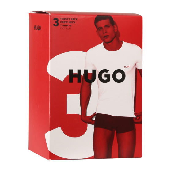 3PACK vyriški marškinėliai HUGO juodi (50480088 965)