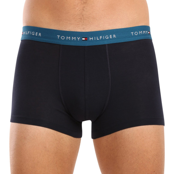 3PACK Vyriški boksininko šortai Tommy Hilfiger tamsiai mėlyni (UM0UM02763 0VH)