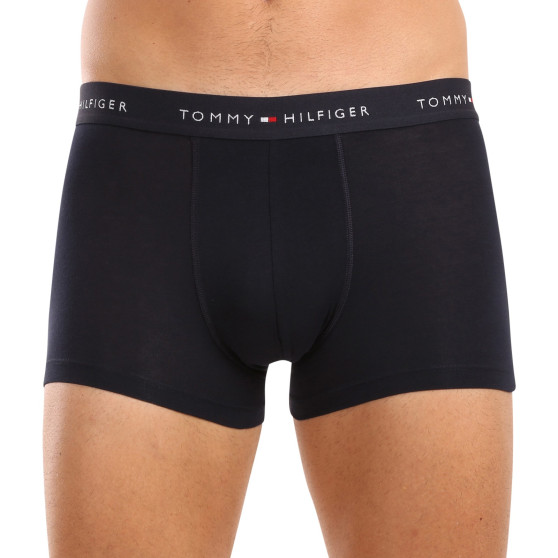 3PACK Vyriški boksininko šortai Tommy Hilfiger tamsiai mėlyni (UM0UM02763 0VH)