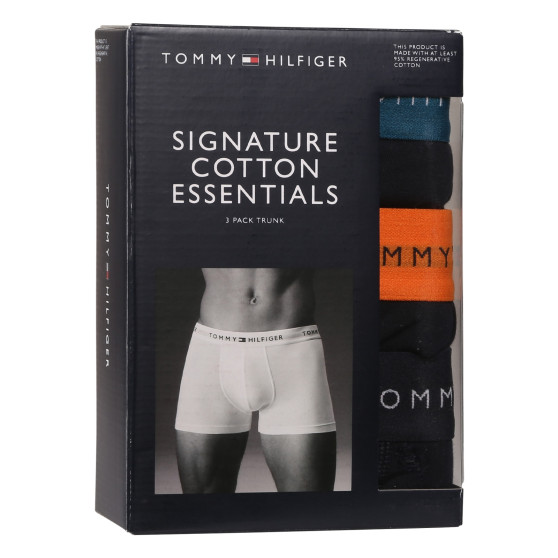 3PACK Vyriški boksininko šortai Tommy Hilfiger tamsiai mėlyni (UM0UM02763 0VH)