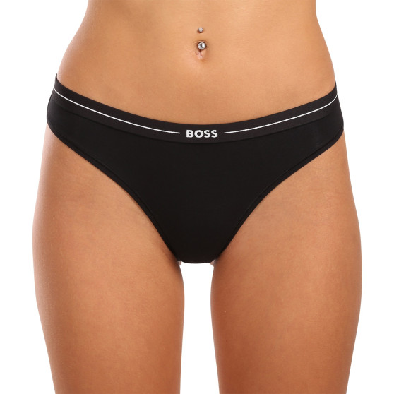 3PACK dámské kalhotky Hugo Boss černé (50496895 001)