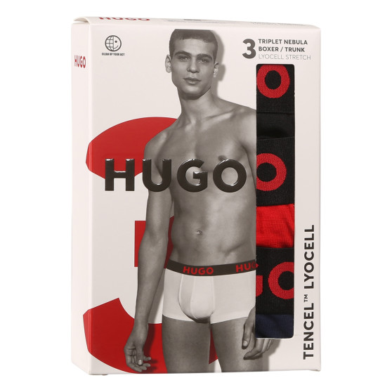 3PACK Vyriški boksininko šortai HUGO daugiaspalviai (50496723 003)