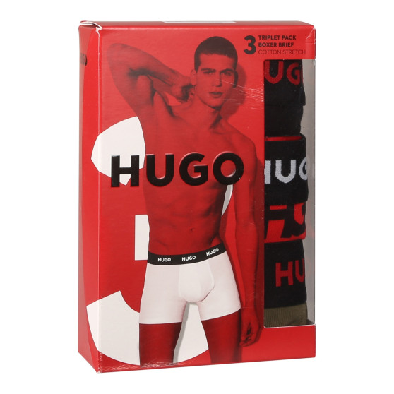 3PACK Vyriški boksininko šortai HUGO daugiaspalviai (50510192 321)