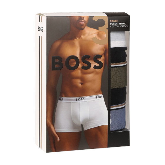 3PACK Vyriški boksininko šortai BOSS juodi (50517827 980)