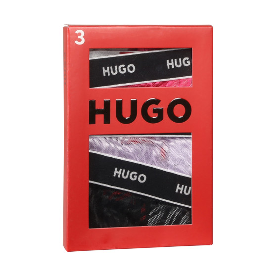 3PACK Moteriški stringai HUGO multicolour (50480150 981)